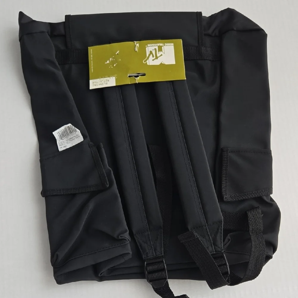 Vintage MTV Black and Gray Men's Backpack - NWT